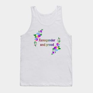 Xenogender and proud floral design Tank Top